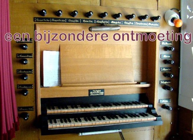 Op de orgelbank in Harich